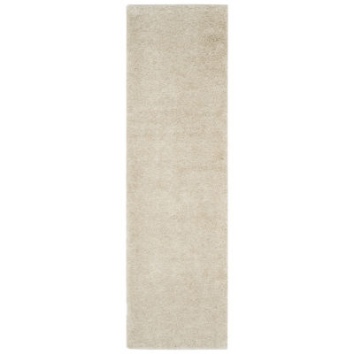 Safavieh Charlotte Shag Collection Ceallach Solid Runner Rug