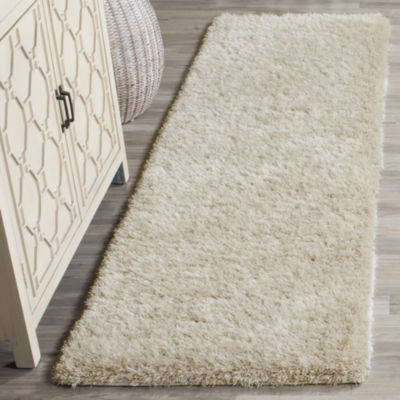 Safavieh Charlotte Shag Collection Ceallach Solid Runner Rug