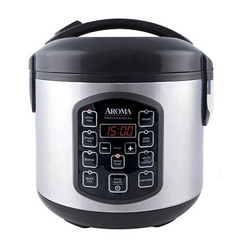 Aroma 6-Cup Pot Style Rice Cooker, White - Perfectly Cooks Rice, Steams  Meat & Veggies, Keep-Warm Setting - Ideal for Residential Use in the Rice  Cookers department at