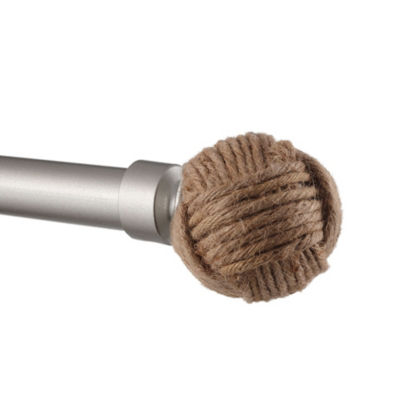 Exclusive Home Curtains Rope Knot 1 IN Adjustable Curtain Rod