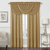 JCPenney Home Hilton Rod-Pocket Waterfall Valance Deals