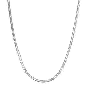 Sterling Silver 18-30 2.2mm Snake Chain, Color: White - JCPenney