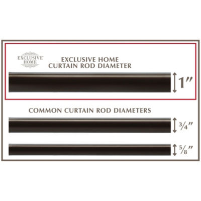 Exclusive Home Curtains Rope Knot 1 Adjustable Curtain Rod
