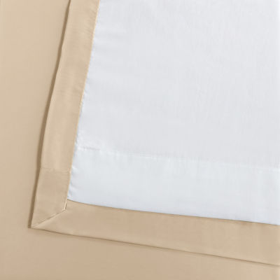 Exclusive Fabrics & Furnishing Faux Silk Taffeta Rod Pocket Energy Saving Light-Filtering Single Curtain Panel
