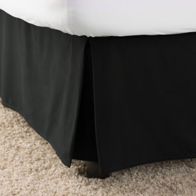 Elegant Comfort Wrinkle Fade Resistant Bed Skirt Dust Ruffle - Pleated Tailored 14inch Drop