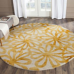 Safavieh Dip Dye Collection Chloe Floral Round Area Rug