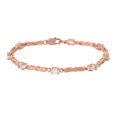 Womens Diamond Accent Genuine Champagne 10K Rose Gold Over