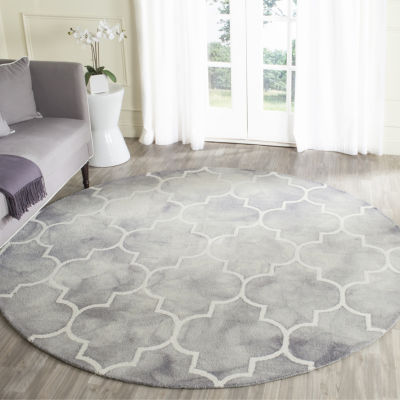 Safavieh Dip Dye Collection Sierra Geometric RoundArea Rug