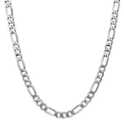 14K Gold Inch Solid Figaro Chain Necklace