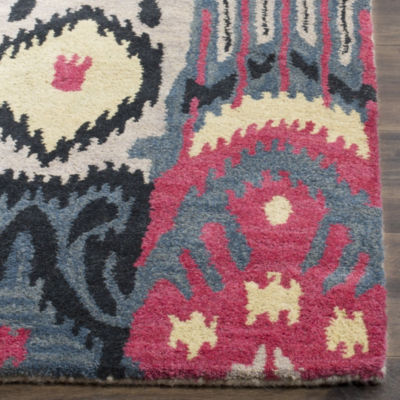 Safavieh Ikat Collection Eirann Geometric Runner Rug