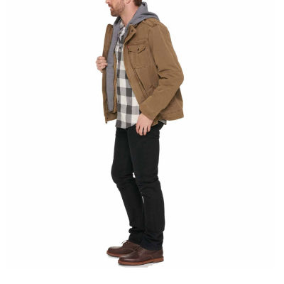 Levi's® Hooded Cotton Trucker With Sherpa Lining