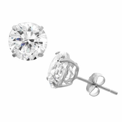 DiamonArt® 1 1/2 CT. T.W. White Cubic Zirconia Sterling Silver Round Stud Earrings