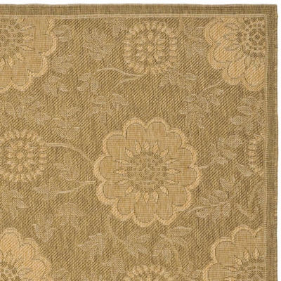 Safavieh Courtyard Collection Crystal Oriental Indoor/Outdoor Runner Rug