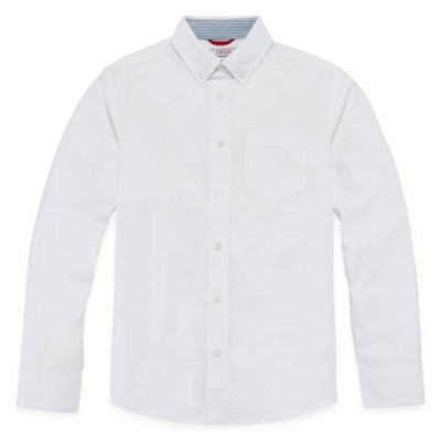 White button outlet down collar shirt