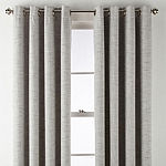 JCPenney Home Presley Sparkle 100% Blackout Grommet Top Single Curtain Panel