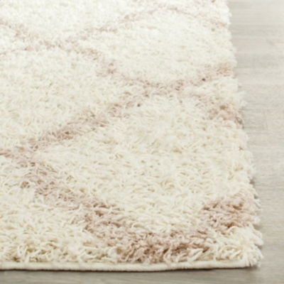 Safavieh Dallas Shag Collection Caris Geometric Runner Rug