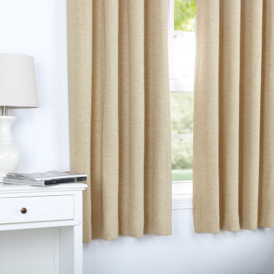 Exclusive Fabrics & Furnishing Bellino Textured Light-Filtering Grommet Top Single Curtain Panel