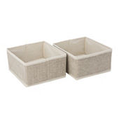 Simplify Small 6.5 Woven Strap Storage Bin Ivory : Target