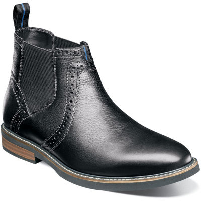 Nunn Bush Mens Otis Flat Heel Pull-on Chelsea Boots