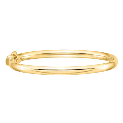 14K Gold Round Bangle Bracelet JCPenney