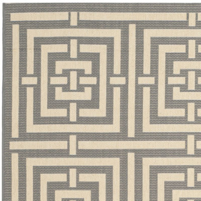 Safavieh Courtyard Collection Varvara Geometric Indoor/Outdoor Area Rug