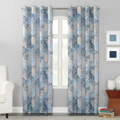 Sun Zero Dacona Grommet Top Energy Saving Light-Filtering Single Curtain Panel