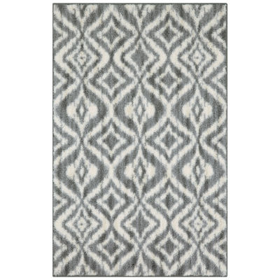 JCPenney Home Remy Geometric Indoor Rectangular Accent Rug, Color: Gray ...