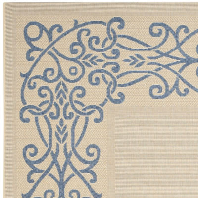 Safavieh Courtyard Collection Dara Oriental Indoor/Outdoor Runner Rug