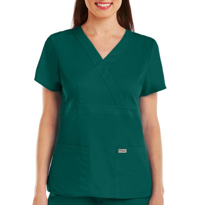 Grey's Anatomy 41423 V-Neck Top - 4 Pocket Crossover Scrub