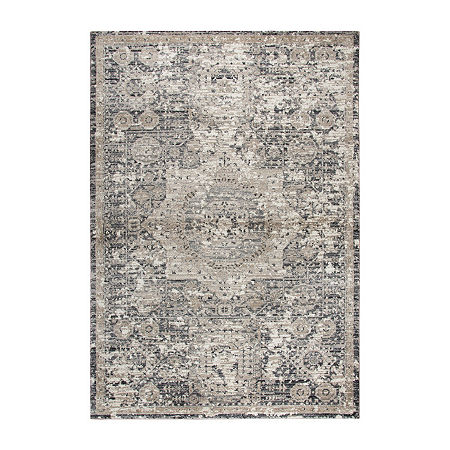 Rizzy Home Panache Collection Katelyn Medallion Rectangular Rugs, One Size, Gray