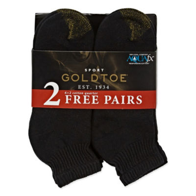 Gold Toe Athletic Sport Bonus Pack 8 Pair Quarter Ankle Socks Mens