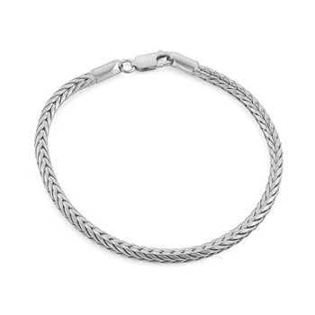 Women's Sterling Silver Byzantine Chain Bracelet (7.5) : Target