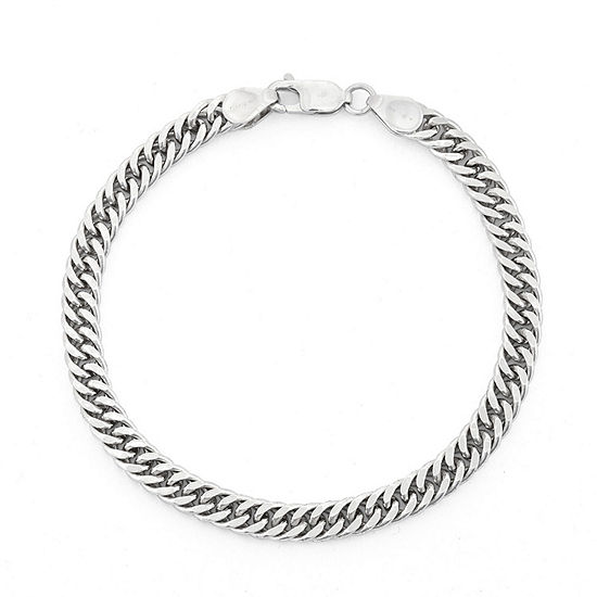 Sterling Silver 8 1/2 Inch Solid Curb Chain Bracelet - JCPenney