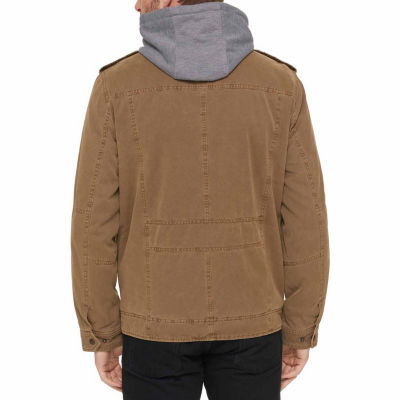 Levi's® Hooded Cotton Trucker With Sherpa Lining