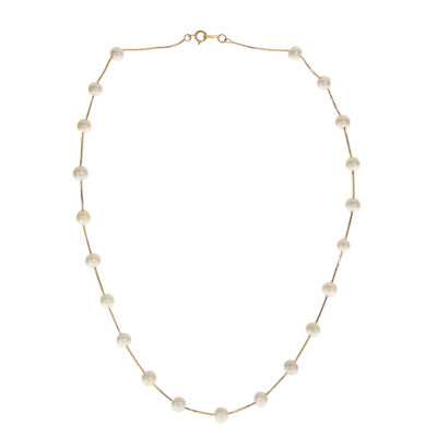 Womens White 17 Inch Strand Necklace