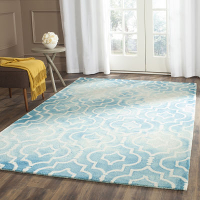 Safavieh Dip Dye Collection Devnet Geometric Square Area Rug