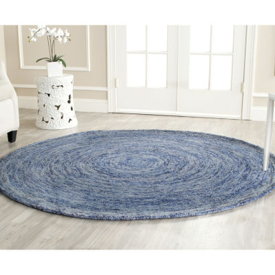 Safavieh Ikat Collection Jewell Geometric Round Area Rug