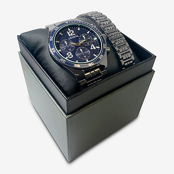 Geneva Mens Black Bracelet Watch Mac7132jc - JCPenney Geneva Mens Black Bracelet Watch Mac7132jc - JCPenney