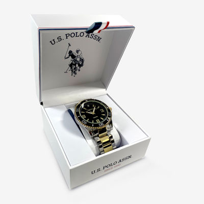 U.S. Polo Assn. Mens Two Tone Bracelet Watch Usc80642jc