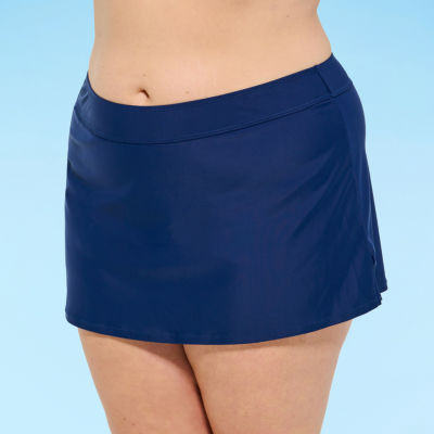 Mynah Womens Swim Skirt Plus, Color Navy JCPenney