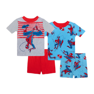 Disney Collection Toddler Boys 4-pc. Spiderman Pajama Set