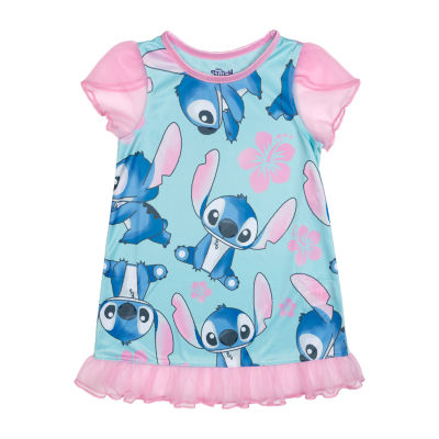 Disney Collection Toddler Girls Stitch Short Sleeve Nightgown
