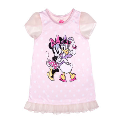 Disney Collection Toddler Girls Minnie Mouse Short Sleeve Nightgown