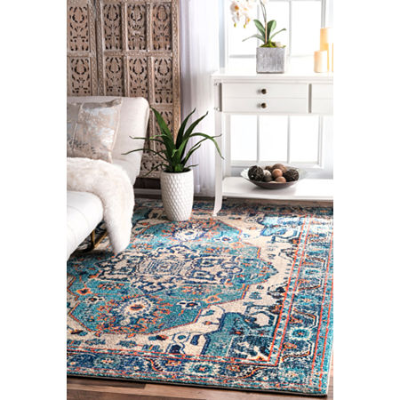 NuLoom Vintage Corbett Rug, One Size, Blue