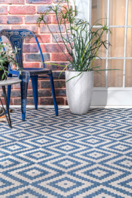 nuLoom Marybelle Tribal Diamond Trellis Rectangular Rug