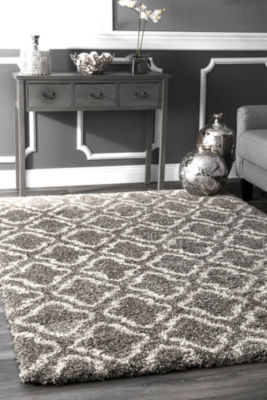 nuLoom Burma Trellis Shaggy Rectangular Rug