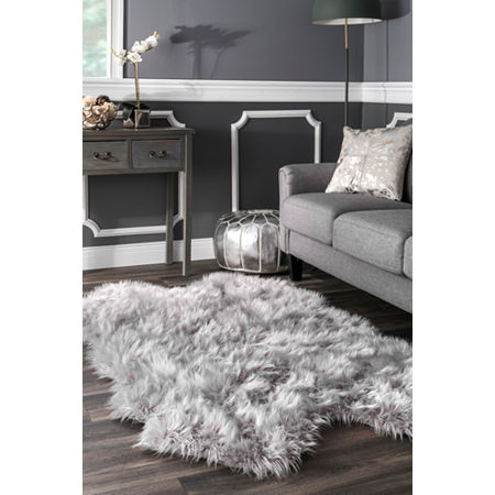 NuLoom Byrd Rectangular Accent Rug, One Size, Gray