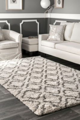 nuLoom Burma Trellis Shaggy Rectangular Rug