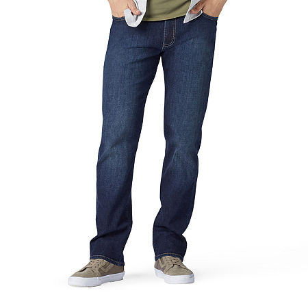 Lee Mens Extreme Motion Straight Fit Jeans, 36 34, Blue