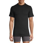 Hanes Ultimate Comfort Flex Fit Mens 4 Pack Short Sleeve Crew Neck Moisture  Wicking T-Shirt, Color: Black Gray - JCPenney